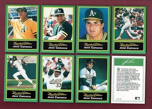1989 CMC Jose Canseco, Oakland Athletics/A's ~ 20 card limited edition set