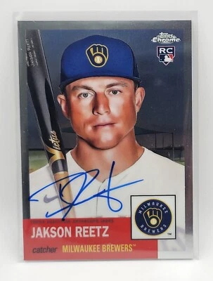 2022 Platinum Anniversary Jakson Reetz Topps Chrome RC Rookie Auto  - Image 1 of 2