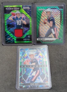 Drake Maye 2024 Panini Prizm Rookie Green Wave Prizm RC #329 Patriots + VER LEER - Imagen 1 de 8