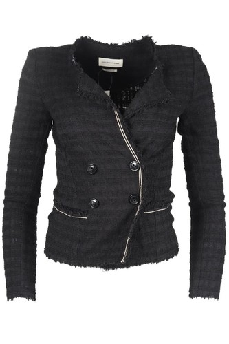 ISABEL MARANT ÉTOILE TWEED COTTON BLEND JACKET FR 34 UK 6