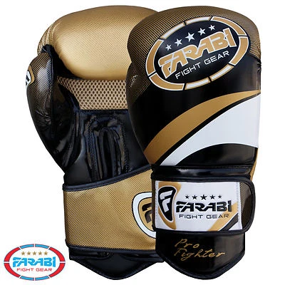 FARABI SPORTS Boxing Gloves Sparring Training Kick Boxing Rex Leather Mitts Gloves