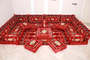 Arabisches Wohnzimmer Bodensofa, Arabische Majlis Sitzgruppe, Arabische Couch, Arabische Jalsa - Bild 1 von 20
