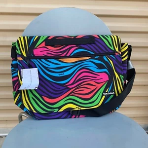 Yak Pak Messenger Bag Umhängetasche Bookbag Laptoptasche bunte Tigerstreifen - Bild 1 von 5