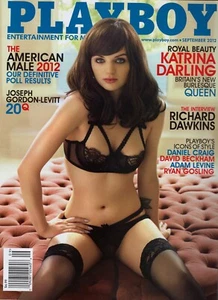 PLAYBOY September 2012 - Katrina Darling, Richard Dawkins Intvw, American Male - Picture 1 of 2