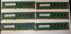 12GB Kit Samsung DDR3 PC3-10600U (6 x 2GB) M378B5673EH1 Memory RAM - Picture 1 of 3