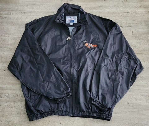 Vintage 90's Pro Player Baltimore Orioles Full Zip Windbreaker Jacket Sz 2XL Cover