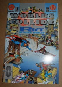 WORLDS COLLIDE #1 RIFT BETWEEN WORLDS PLATINO LIMITADO HITO DE GRADO SUPERIOR - Imagen 1 de 12