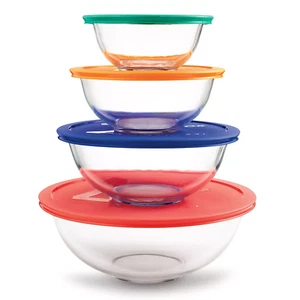 Pyrex #1086053. 8-pc. Smart Essentials Glass Food Storage Bowl Set. - Picture 1 of 3