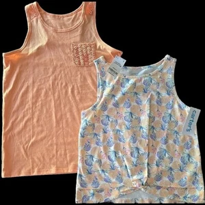 Carter's Kid & Osh Kosh ~ Girl's Size 14 ~ Cotton Blend ~ Sleeveless ~ Tank Tops - Picture 1 of 9