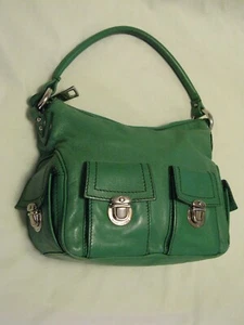 Marc Jacobs Collection 'Blake' Emerald Green Multi-Pocket Hobo Bag Classic Style - Picture 1 of 11