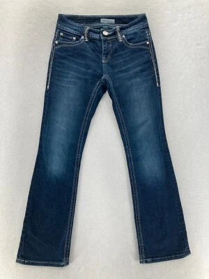 Daytrip Virgo Bootcut Jeans Women's 25 Dark Blue Stretch Denim Western READ FLAW - Image 1 of 4