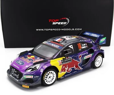 MODELLINO AUTO STATICO TRUESCALE FORD PUMA RALLY MONTECARLO 2022 LOEB SCALA 1/18 - Immagine 1 di 4