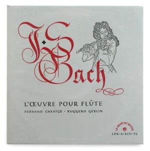 FERNAND CARATGE J.S.Bach flute sonatas french Le chant du monde LDX A-8171/72 LP - Picture 1 of 3