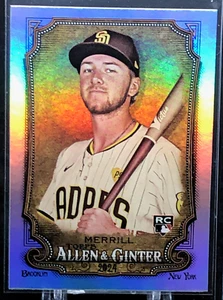 2024 Topps Allen & Ginter Hot Box Silver Portrait Jackson Merrill #275 RC Padres - Picture 1 of 2