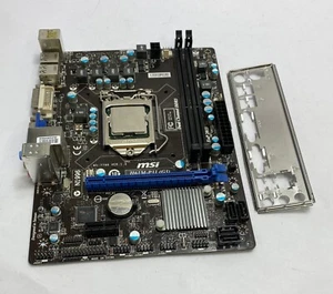 MSI H61M-P31 (G3) VER: 1.0 / MS-7788 Intel Socket 1155 Motherboard with BP & CPU - Picture 1 of 4