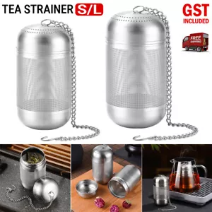 Stainless Steel Tea Ball Leaf Diffuser Spice Herb Mesh Strainer Infuser Filter - Picture 1 of 10