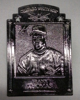 1997 Pinnacle X-Press - Metal Works Frank Thomas #2 Silver /400 - Image 1 of 2