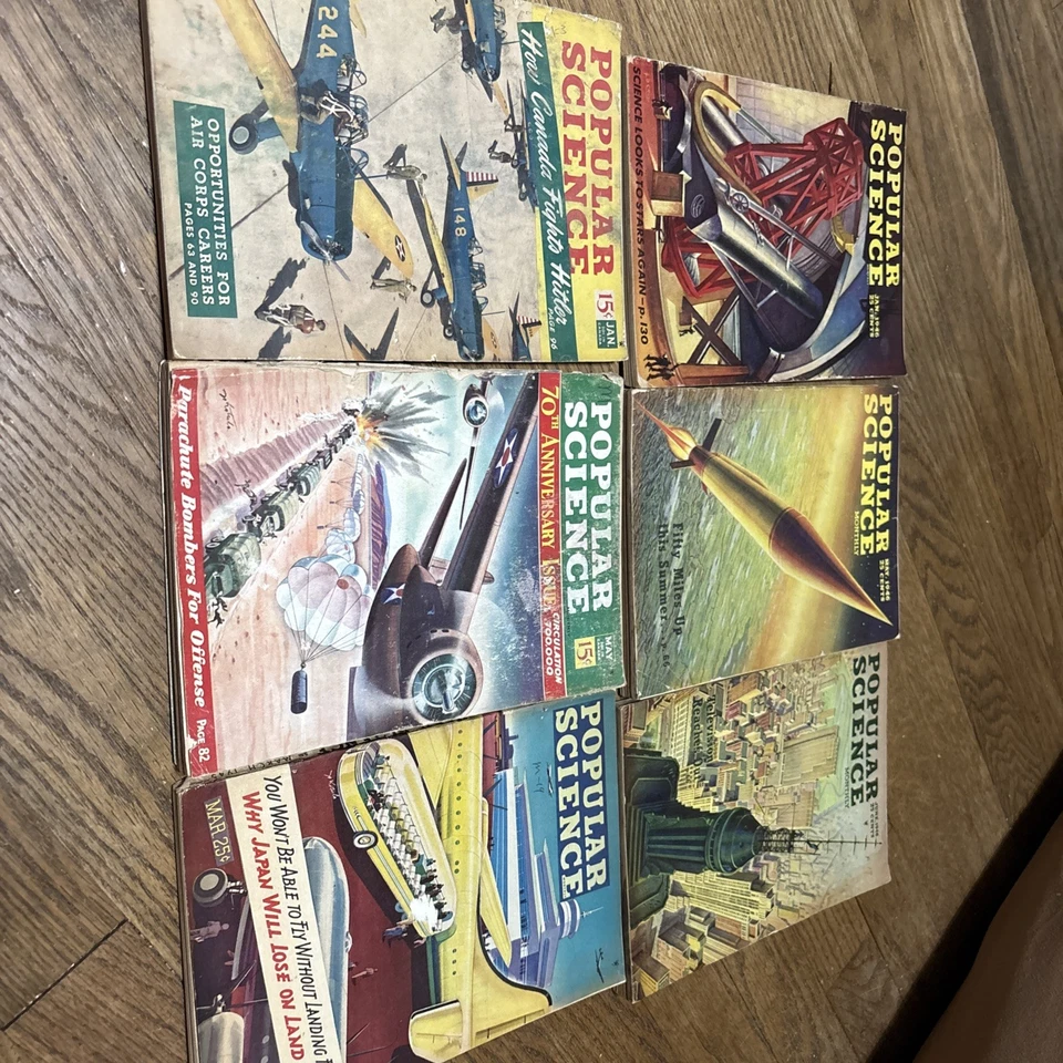 Popular Science Lot, Why Japan Will Loose The Land, Canada Fights Hitler - Image 1 of 4