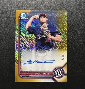 2022 Bowman Chrome Brady House Gold Shimmer Auto 17/50 #CPA-BH - Bild 1 von 6