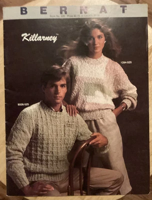 Bernat Killarney Knitting Pattern Elegant Casual Fashion Book No 525 - Image 1 of 4