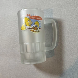 Taza de cerveza esmerilada vintage 1998 Homer Simpson “In Your Face” Los Simpson cerveza mmm - Imagen 1 de 5