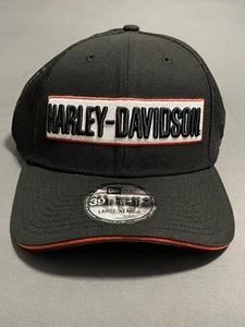 NWT New Era 39THIRTY Harley-Davidson Woven Trucker Cap 99471-19VM/000L Mens L-XL - Picture 1 of 6