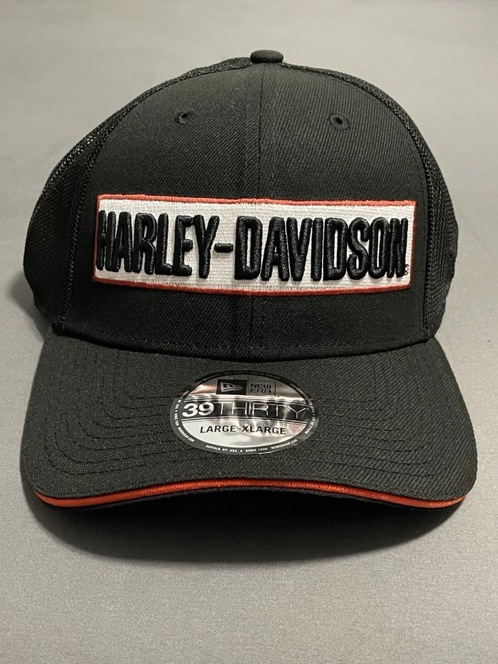 Gorra de camionero tejida Harley-Davidson 99471-19VM/000L para hombre nueva con etiquetas New Era 39THIRTY L-XL Foto 1 de 4