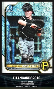 Henry Davis 2022 Bowman Chrome Silver Mojo Pittsburgh Pirates #BCP-210 - Picture 1 of 2