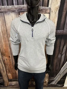 B. Draddy Golf Heather Gray 1/2 Zip Hooded Sweatshirt Size Medium - Picture 1 of 8