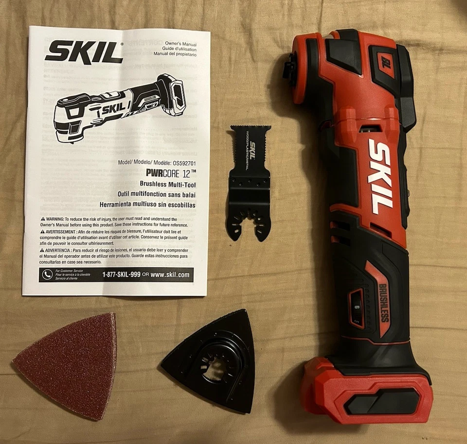 NEW SKIL PWRCORE 12 12V Brushless Oscillating Multi-Tool w/ Accessories - Image 1 of 1