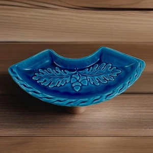 California USA Pottery 269 Blue Acorn Lazy Susan Replacement Trays For Set#494 - Picture 1 of 16
