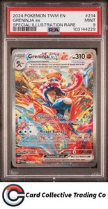 Twilight Masquerade #214 Greninja Ex ilustración especial raro PSA 9 - Imagen 1 de 2