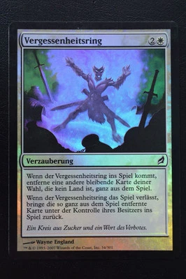 Magic The Gathering MTG OBLIVION RING FOIL GERMAN Lorwyn LP Lightly Played - Image 1 of 2