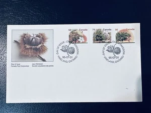 CANADA 1995 FDC NUT TREES VINELAND ONTARIO POSTMARK - Picture 1 of 2