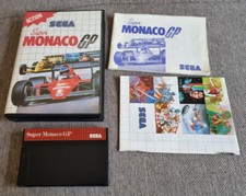 Sega Master System Game Super Monaco GP Boxed with Manual