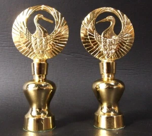 bt04 JAPANESE USED SOKA GAKKAI BUDDHIST PAIR TOKKURI set CRANE TURUMARU CREST - Picture 1 of 14