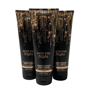3 Bath & Body Works INTO THE NIGHT Ultimate Hydration Body Cream Lotion 8oz New - Picture 1 of 2