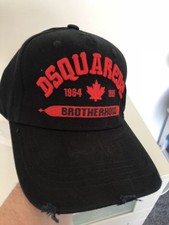 New Dsquared2 Brotherhood Baseball Cap Black DSQUARED
