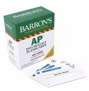 BARRON’S AP Psychology 500 Flashcards Test Prep Newest 4th Edition McEntarffer - Picture 1 of 1