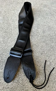 Fender Custom Shop / American Deluxe chitarra/basso cinturino in pelle nero custodia caramelle - Foto 1 di 3