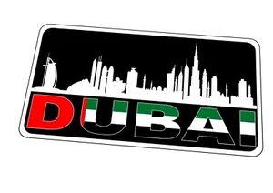 Dubai Metal Sign Holiday Souvenir Metal Wall Plaque Hanging Gift Sign - Picture 1 of 1