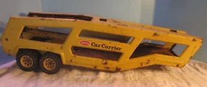 Vintage 1970's YELLOW Tonka Motor Transporter Car Carrier Truck Pressed Steel - Picture 1 of 7