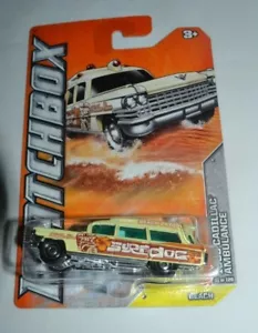 2012 MATCHBOX BEACH SERIE - 1963 CADILLAC AMBULANCE SURF DOC - Bild 1 von 3