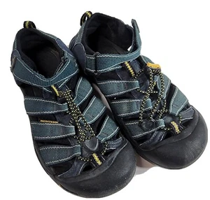 KEEN Newport H2 Outdoor Hiking Sandal Boys Size 4 1006557 Blue Gray Yellow - Picture 1 of 11