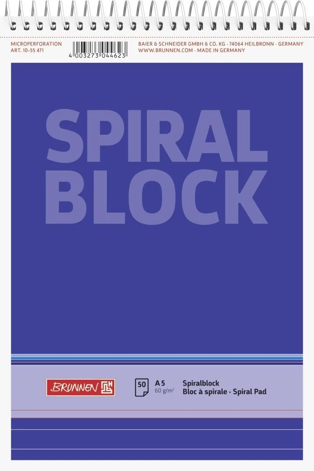 Spiralnotizblock DIN A5 liniert - Bild 1 von 1