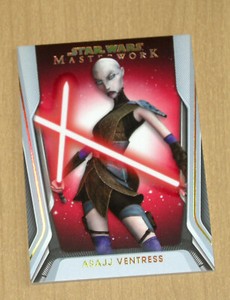 2021 Topps Star Wars Masterwork RED base parallel ASAJJ VENTRESS #7 19/25