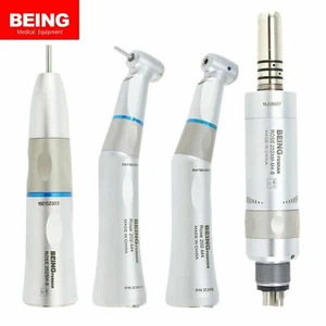 BEING Dental Fiber Optic Low-speed Handpiece Contra Angle Straight Air Motor - Picture 1 of 54