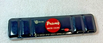 Винтажный Prang 4-акварель в черный металлический олово на Dixon Crucible американский карандаш Co - Изображение 1 из 4