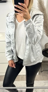 Jacke Übergangsjacke Damen leichte Jacke silber M - Bild 1 von 8
