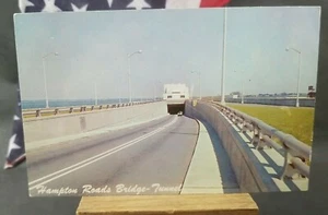 Unused 3 1/2 x 5 1/2 Postcard Hampton Roads Bridge Tunnel - Picture 1 of 2